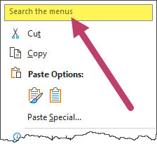 new excel feature right-click search