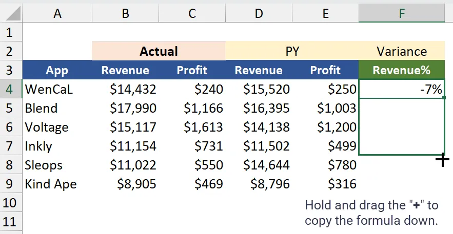 how to copy formula in excel