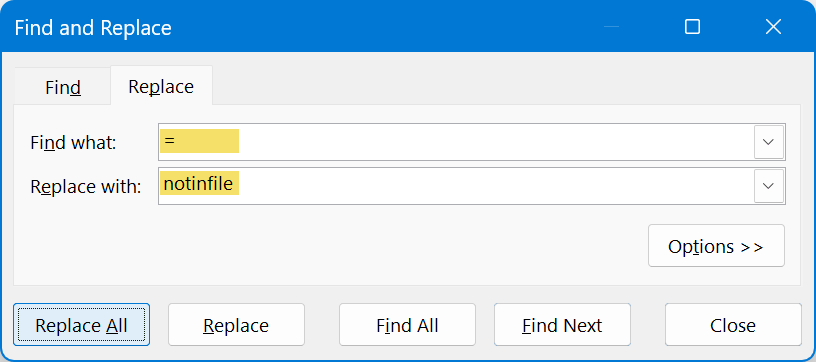 use find & replace to copy paste exact formula in excel without changing cell reference