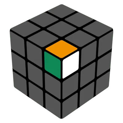 Rubik's cube corner pieces