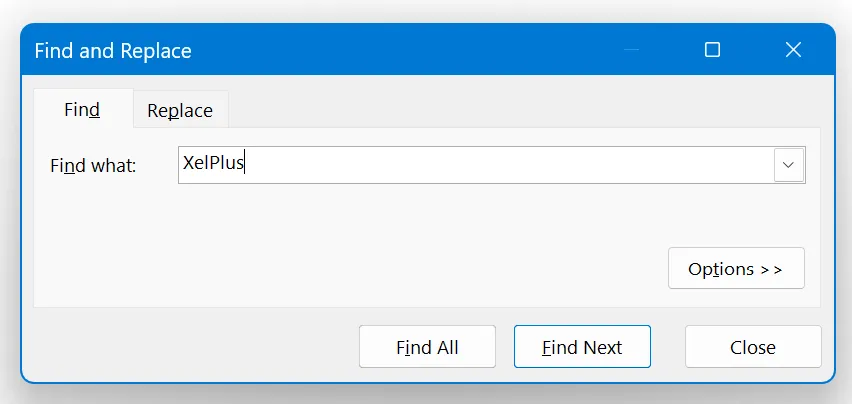 how to search in excel