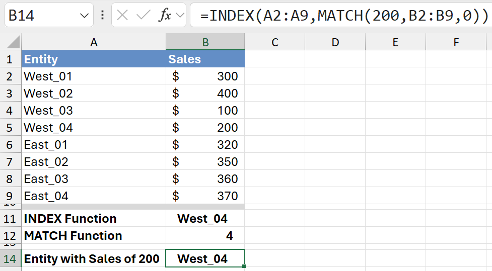 index match excel