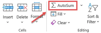 How to Add Numbers in Excel - AutoSum