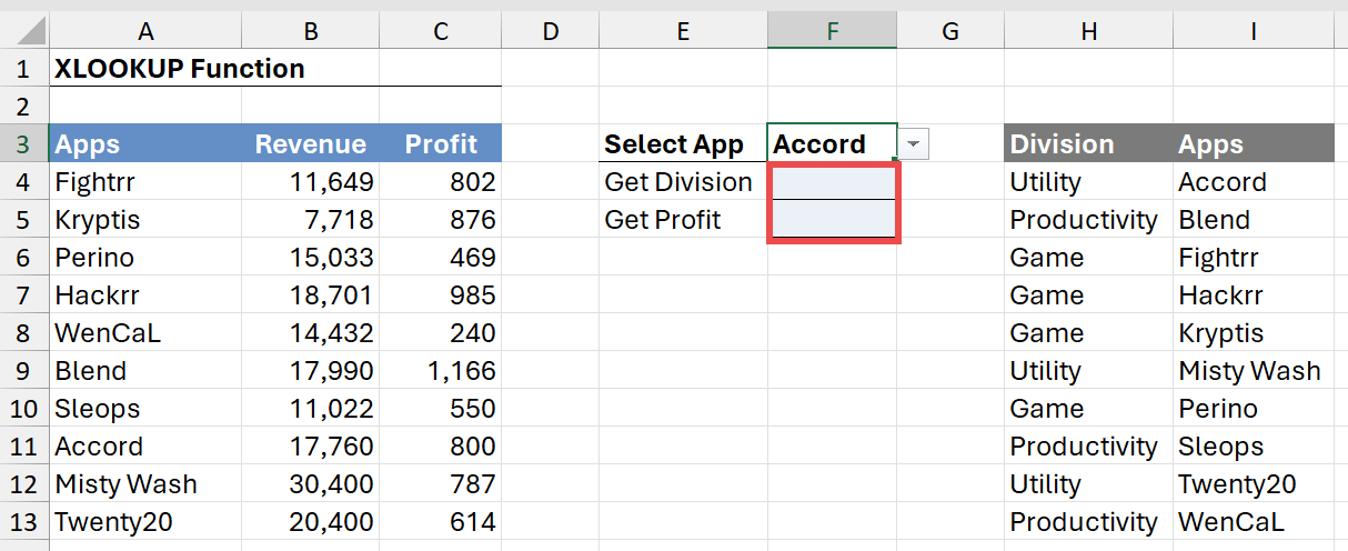 XLOOKUP function