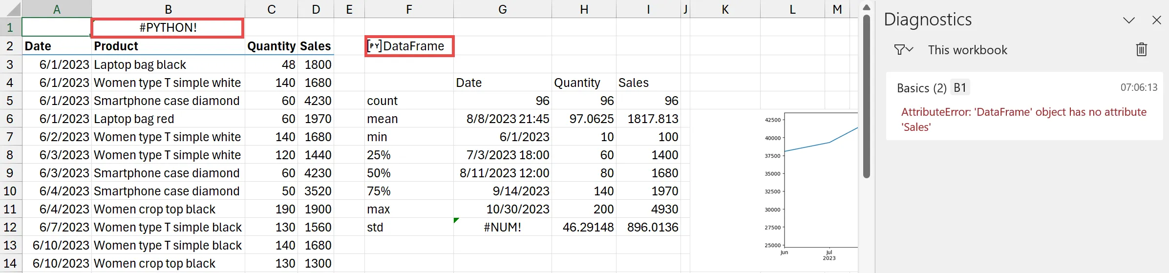 python in excel order of calculation