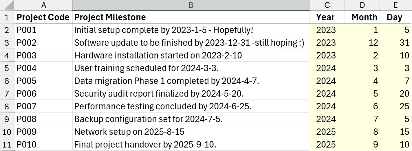 Regex Excel REGEXEXTRACT and TOROW functions