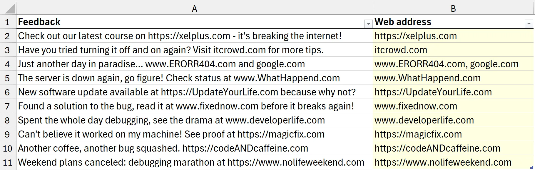 Regex Excel REGEXEXTRACT and TEXTJOIN functions