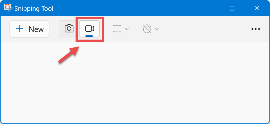 snipping tool - screen recording