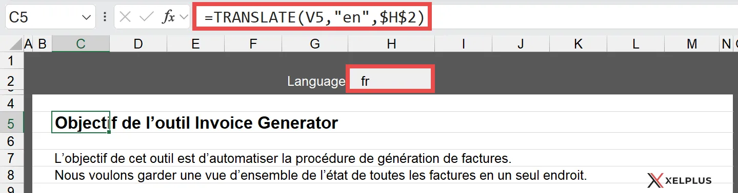 excel translate function