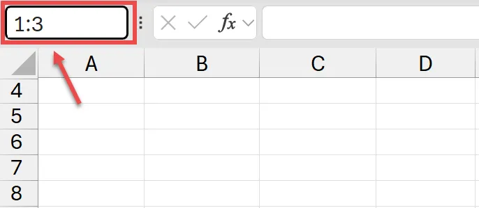 unhide top rows in excel