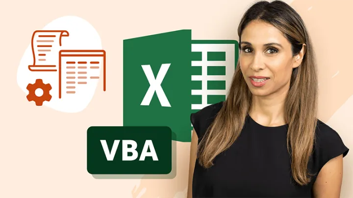 Excel VBA and macros course cover