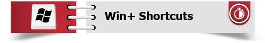 Win+ Shortcuts header